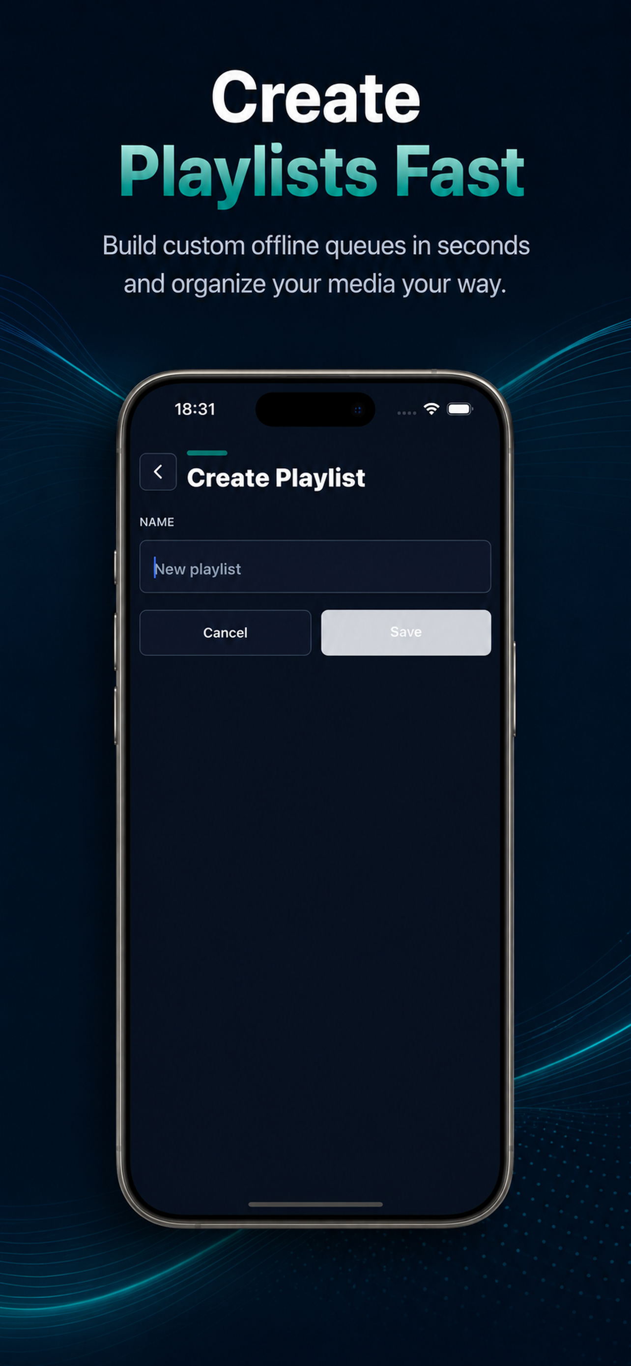 Offline Video and Audio Player playlists